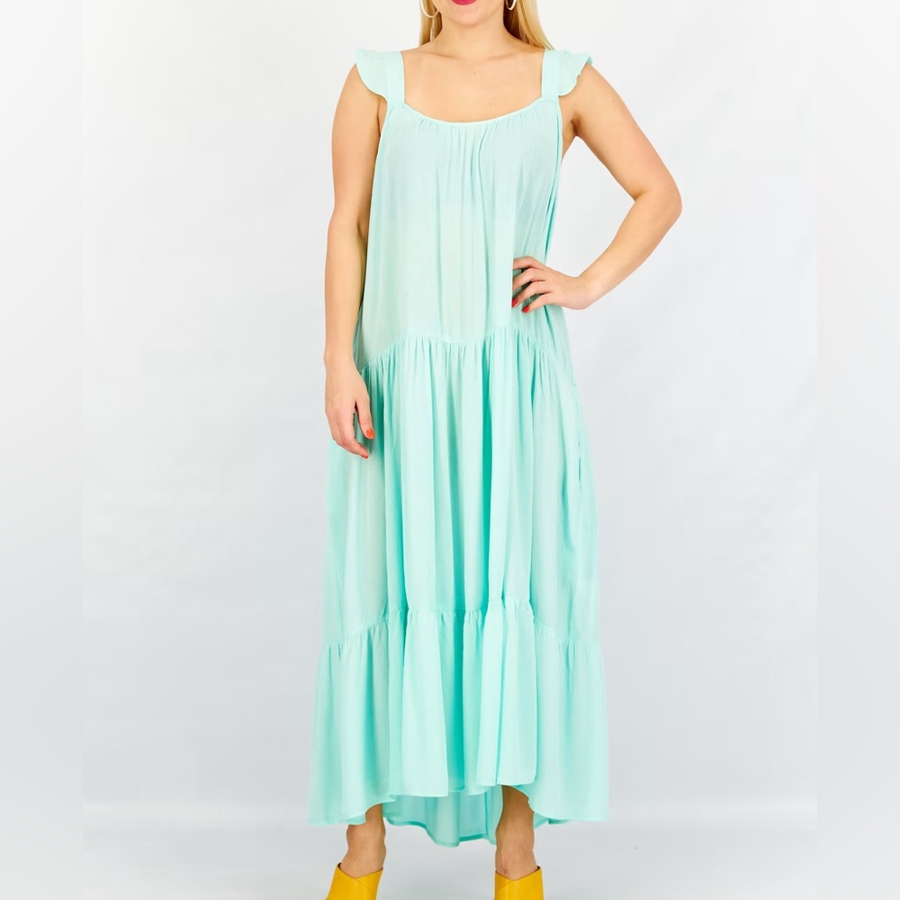 BB Dakota by Steve Madden x Women Textured Sleeveless Maxi Dress GREY